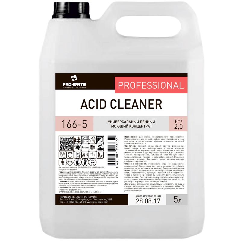 ACID CLEANER 5л Кислотный пенный концентрат