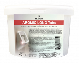 AROMIC LONG TABS Дезодорирующие таблетки для писсуаров с длительным сроком растворения 1кг