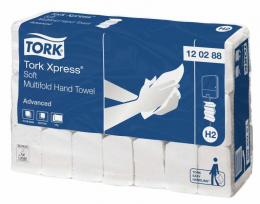 Tork Xpress листовые полотенца сложения Multifold 2 слоя, 136 листов, 21шт/уп