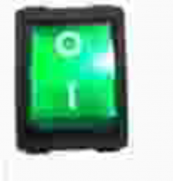Клавишный выключатель 4Р светло-зеленый