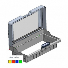 Крышка для верхней секции для Ориго 2, с 4 клипсами цветового кодирования
