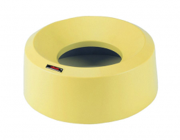 Крышка для контейнера ИРИС 50 л воронкообразная круглая, желтый