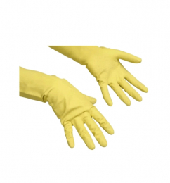 Перчатки латексные Многоцелевые, желтый, L