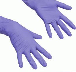 Перчатки нитриловые ЛайтТафф (цена за шт.), пурпурн/синий, L