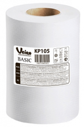 Полотенца бумажные в рулонах с ЦВ Veiro Professional Basic, 1 слой, 300 метров