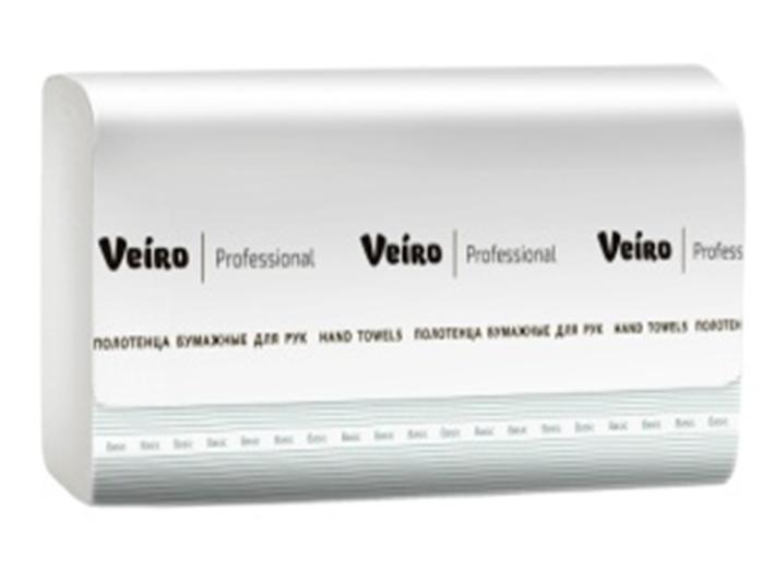 Полотенца для рук V-сложение Veiro Professional Basic, 250 листов,1 слой