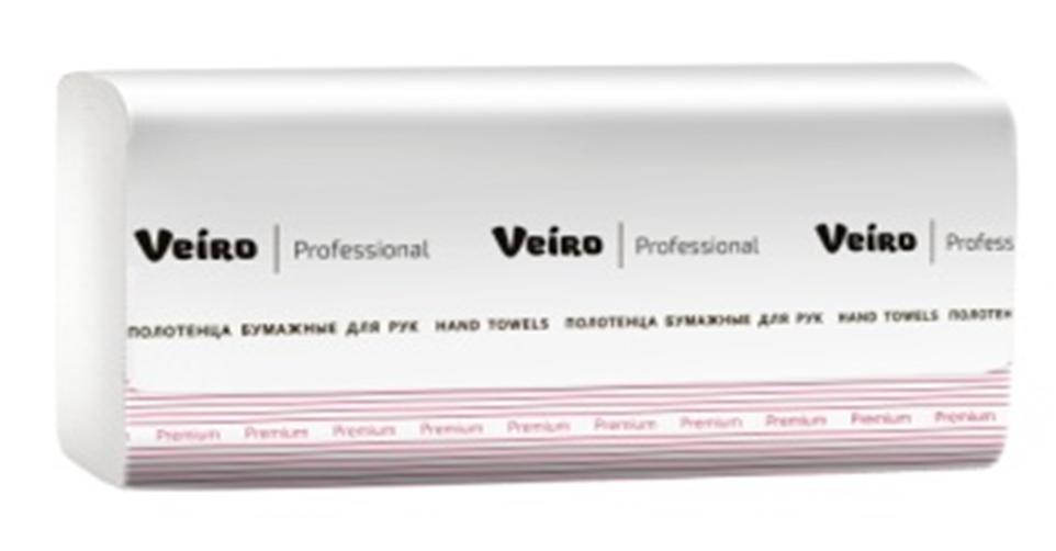 Полотенца для рук W-сложение Veiro Professional Premium, 150 листов,2 слоя