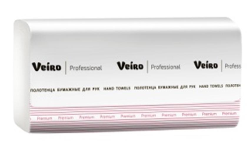 Полотенца для рук Z-сложение (растворимые в воде) Veiro Professional Premium, 200 листов, 2 слоя