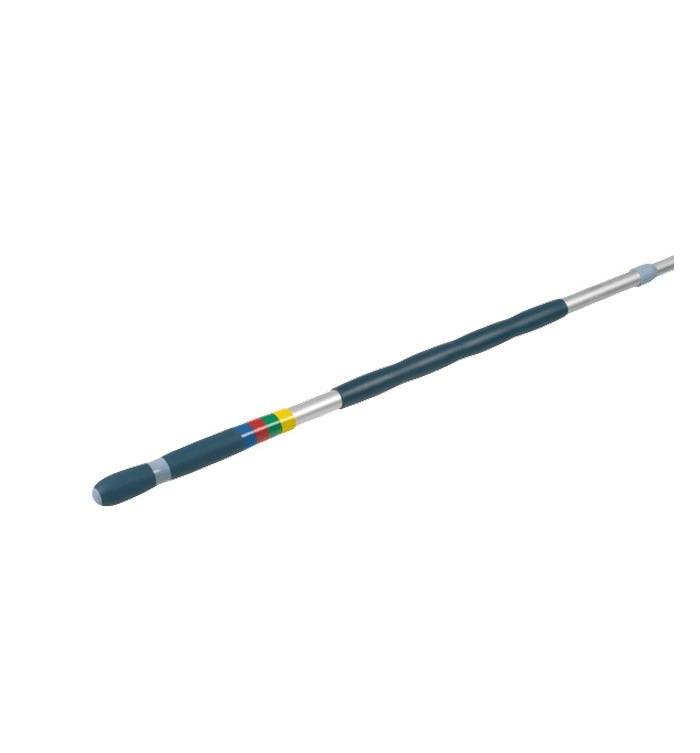 Ручка телескопическая с цветовой кодировкой 100-180 см для держателей и сгонов, металлик