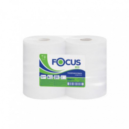 Туалетная бумага в рулонах Focus Eco Jumbo 525m, 1-слой,  525метров, без перфорации, 6шт/уп