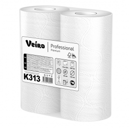 Полотенца бумажные в рулонах Veiro Professional Premium, 2 слоя, 18 м (2 рул)