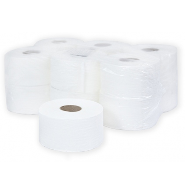 Туалетная бумага Комфорт midi 2 слоя,  180м., белая, 100% целлюлоза , 12шт/уп