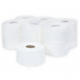 Туалетная бумага Комфорт midi 2 слоя,  180м., белая, 100% целлюлоза , 12шт/уп