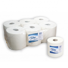 Бумажные полотенца рулонные «Терес» Комфорт 2-сл, maxi, внутренняя вытяжка, 150 метров, 100% целлюло